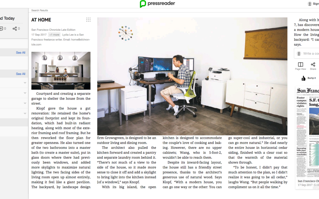 San Francisco Chronicle Features our San Carlos Midcentury Modern Remodel